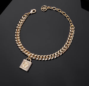 Afeni NS Signature Lock Cuban Link Bracelet